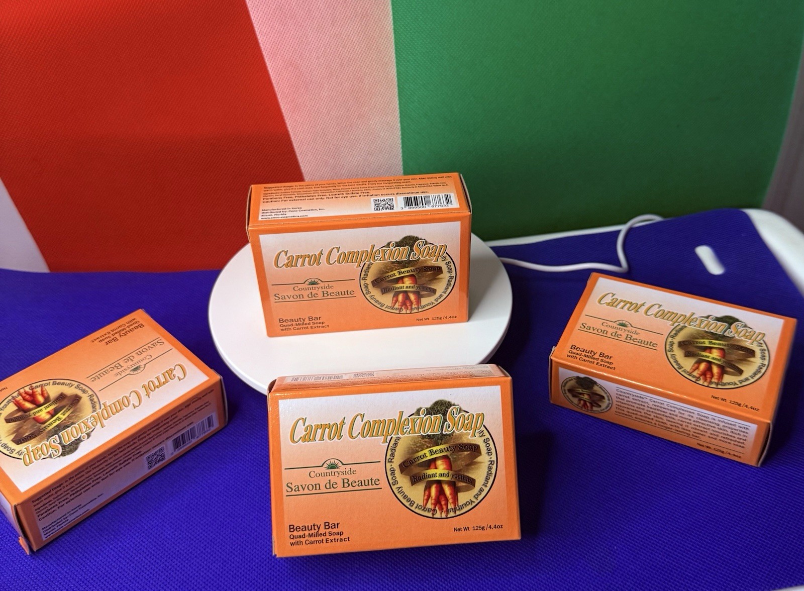 Countryside Savon de Beaute Carrot Beauty Bar 4.4oz Paraben-Free Soap