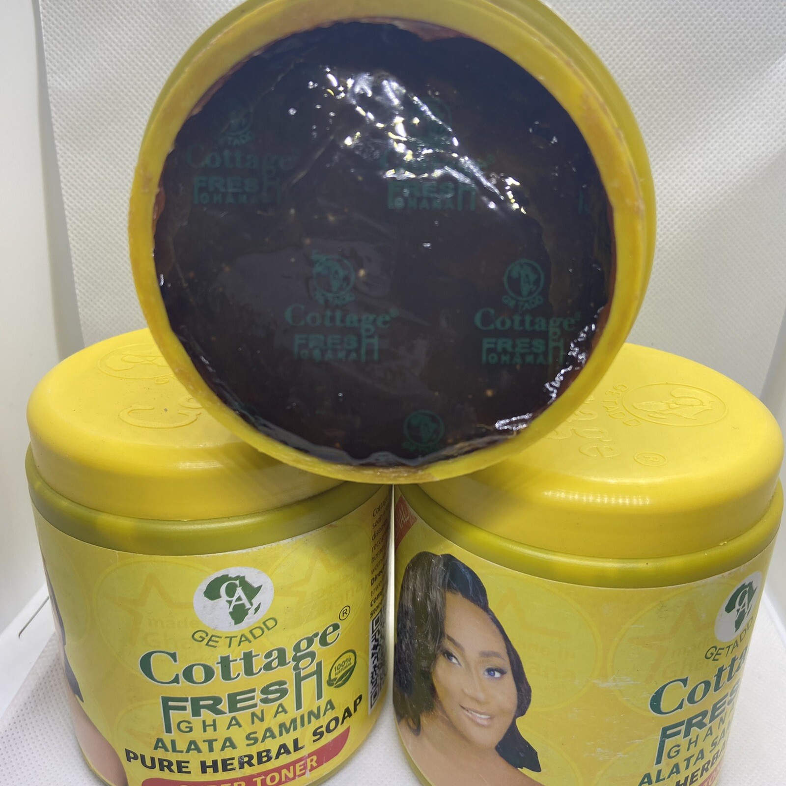 |GETADO| Cottage fresh Ghana Alata Samina PURE HERBAL SOAP (SUPER TONER 550g)1pc