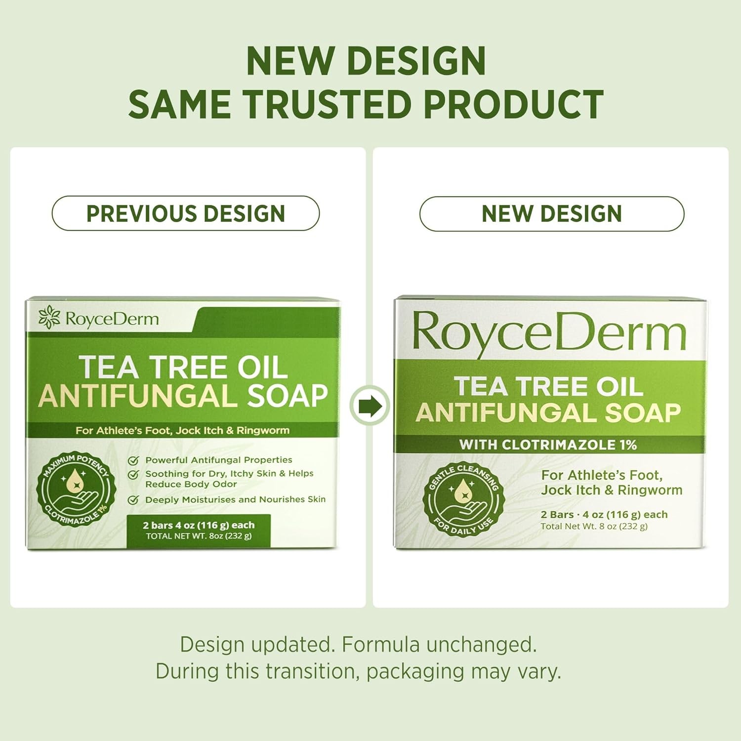 Antifungal Tea Tree Oil Soap Bar Athlete’s Foot Treatment Fungus Soap Relief