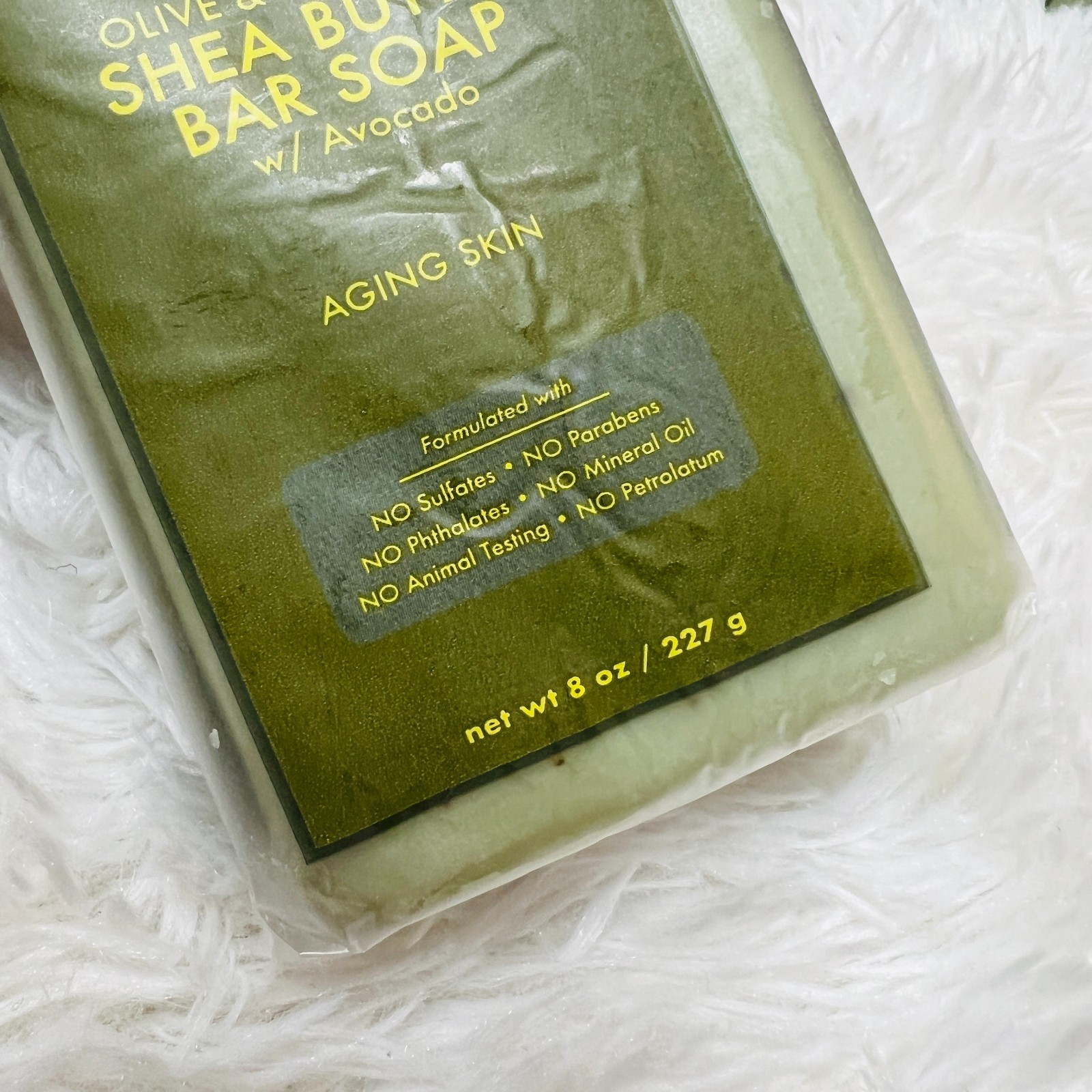 SHEA MOISTURE OLIVE AND GREEN TEA SHEA BUTTER SOAP W/ AVOCADO BAR SOAP 8 OZ (3)
