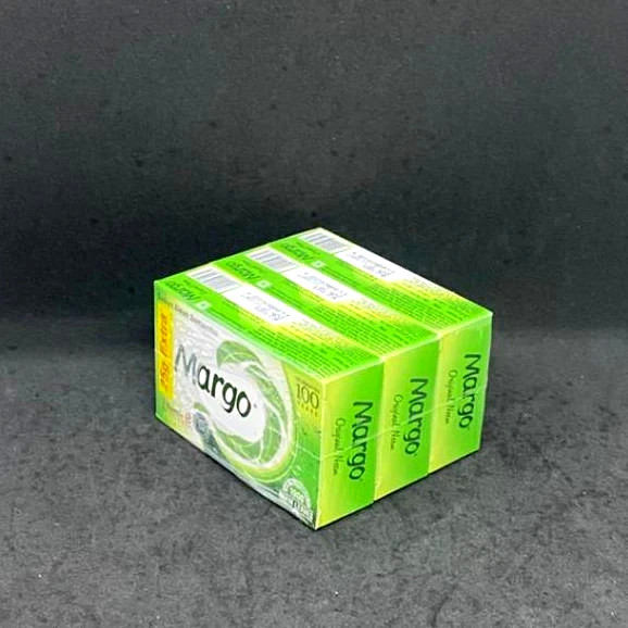 Margo Original Soap Goodness 1000 Neem Leaves 100g x 3 Skin Vitamin E Herbal