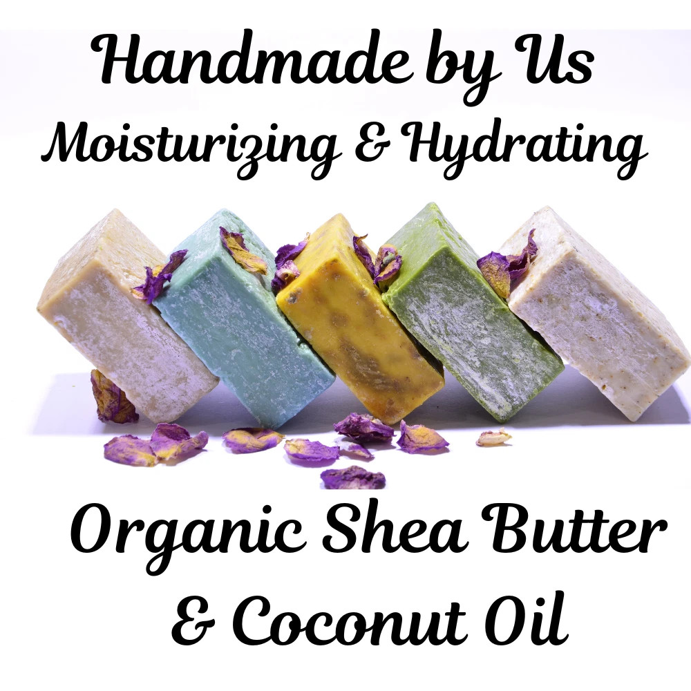 CHARCOAL & ALOE HANDMADE SOAP BARS X5(Great for Acne) Sealed Pkg ~SHIPS NEXT DAY