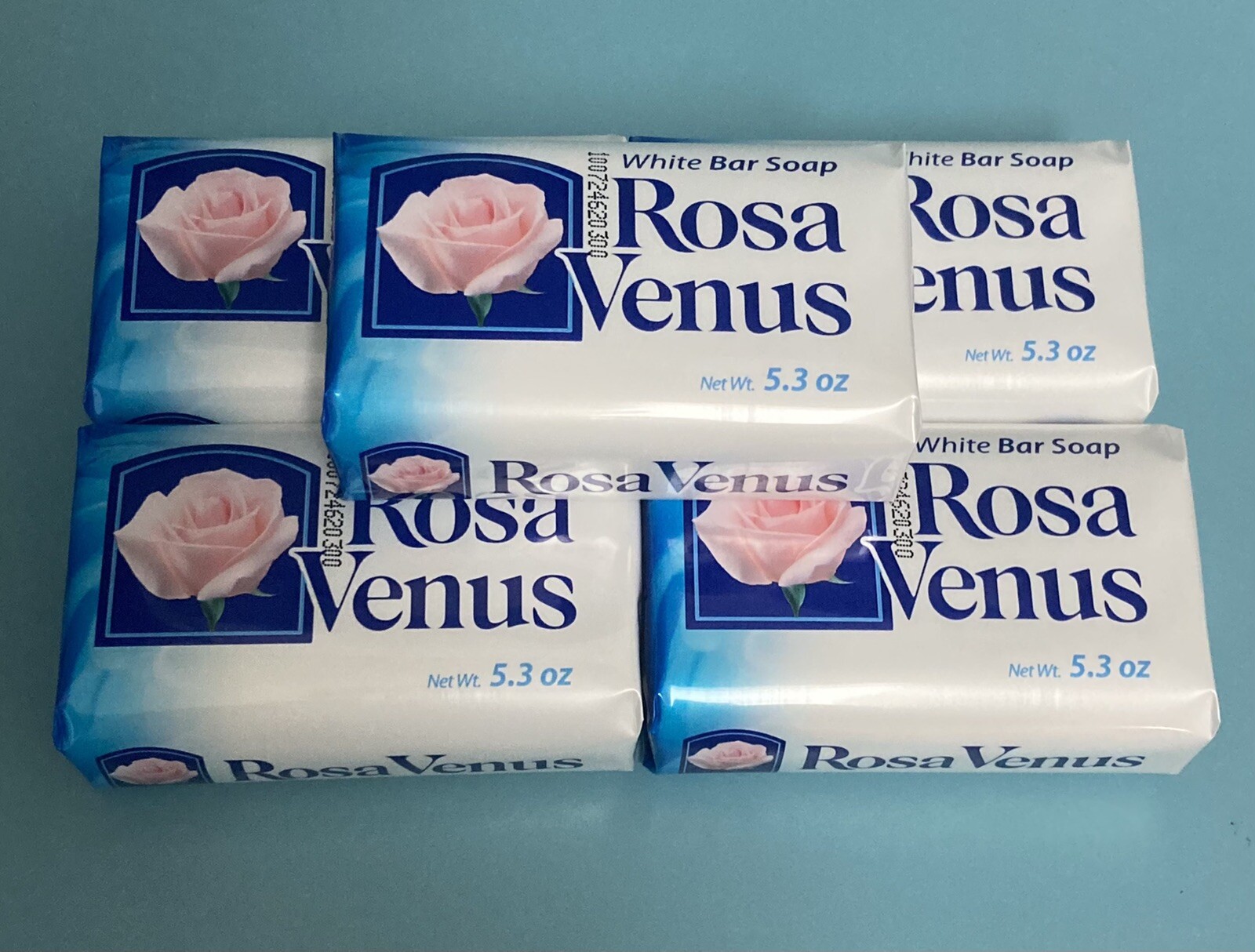 (Pack of 5) Rosa Venus White Soap Bars 5.3 oz Bath Soap