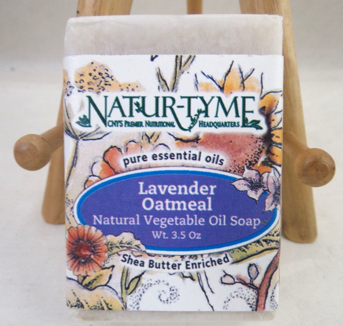 “Natur-Tyme” “Shea Butter Enriched Soap” “Lavender Oatmeal” Sealed Y2K 90’s USA