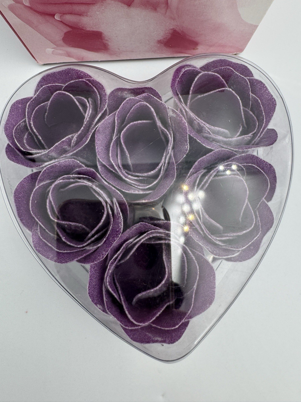 Vintage Purple Rose Shaped Soap Gift Honeymoon