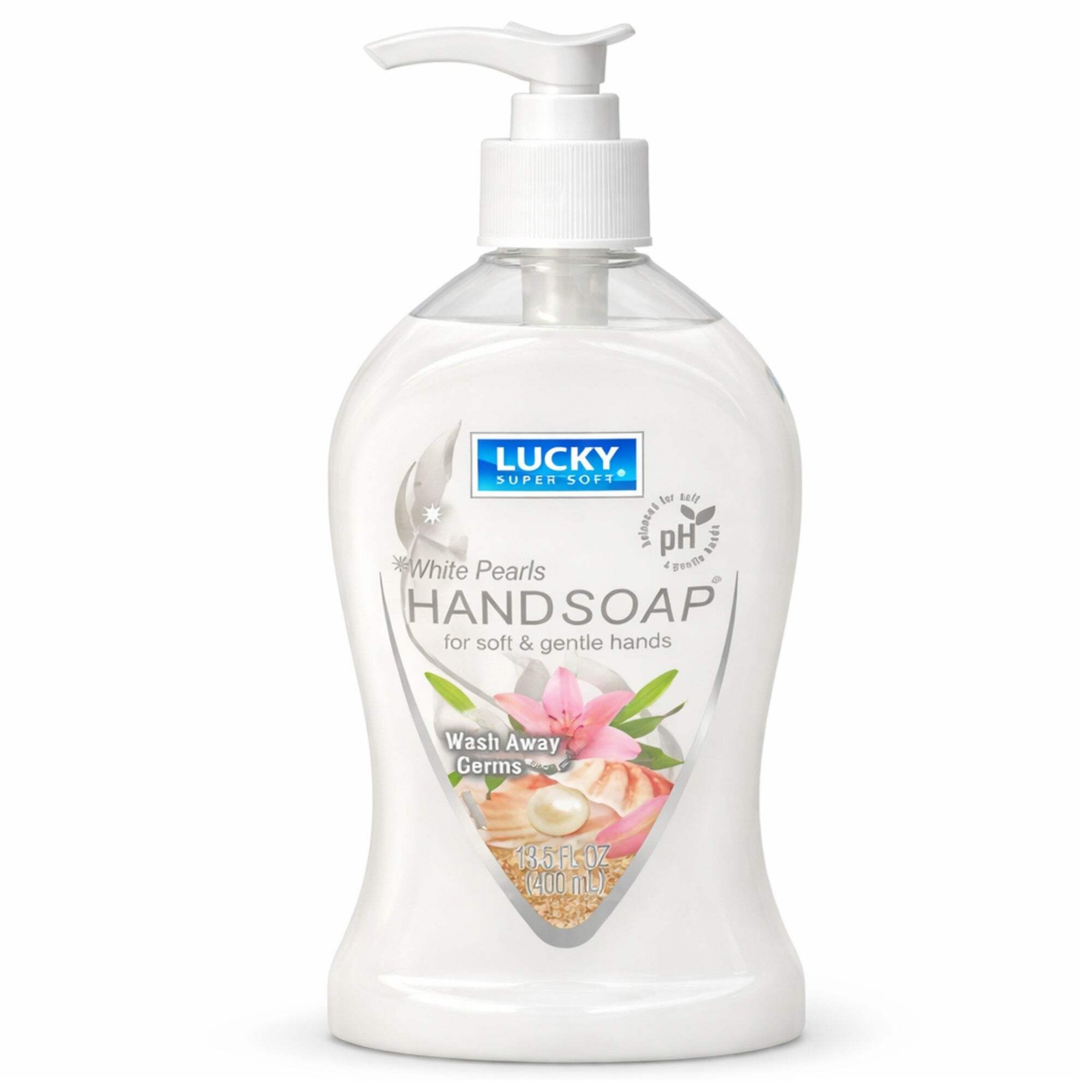 13.5 oz White Pearls Hand Soap – Gentle Moisturizing Antibacterial Wash