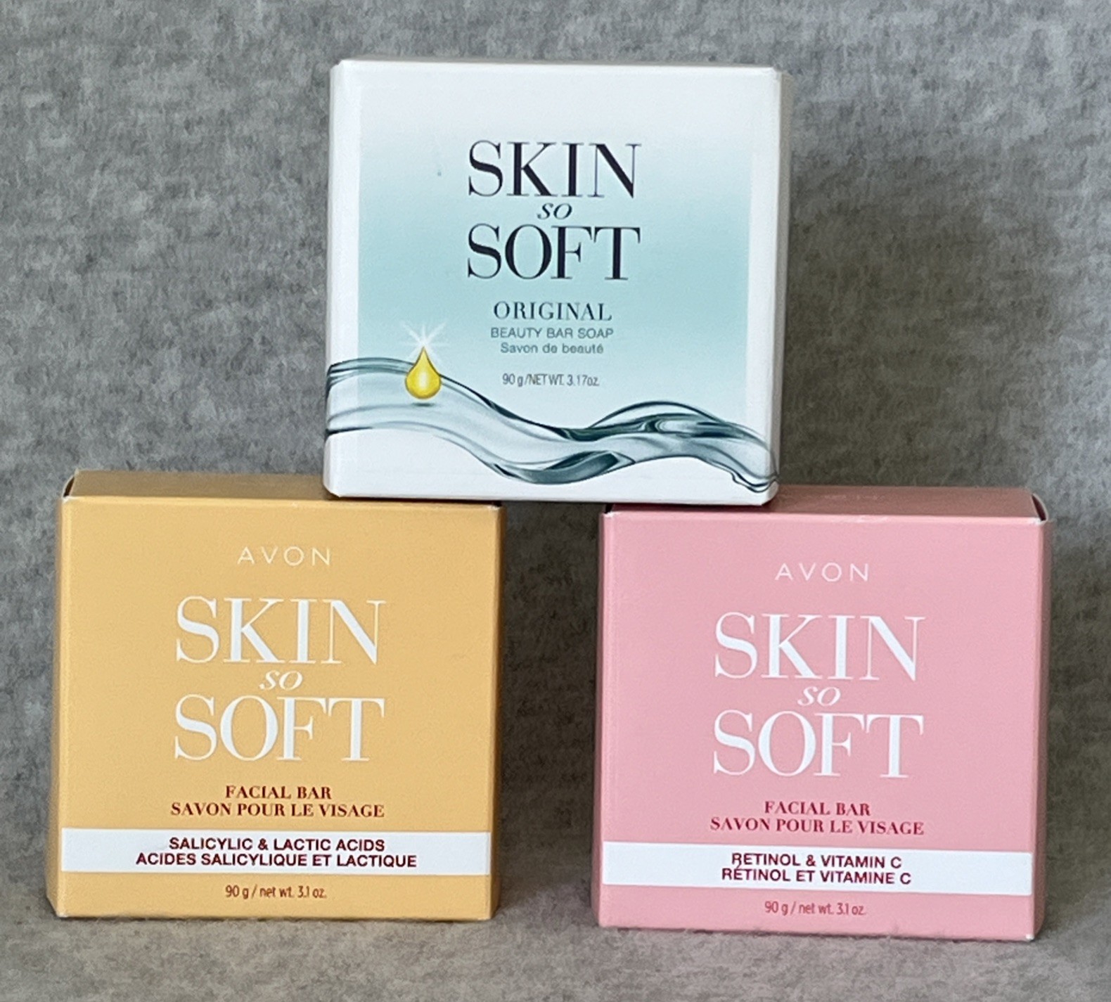 AVON Skin so Soft Bar Soap Original Soft & Sensual Facial Bar w/Salicylic Acid