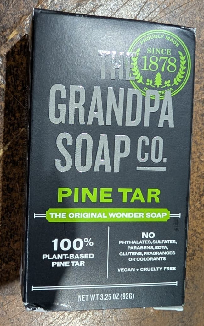Grandpa’s Pine Tar Soap Bars (3 packs) for Insect Repellent, Lice & Scabies