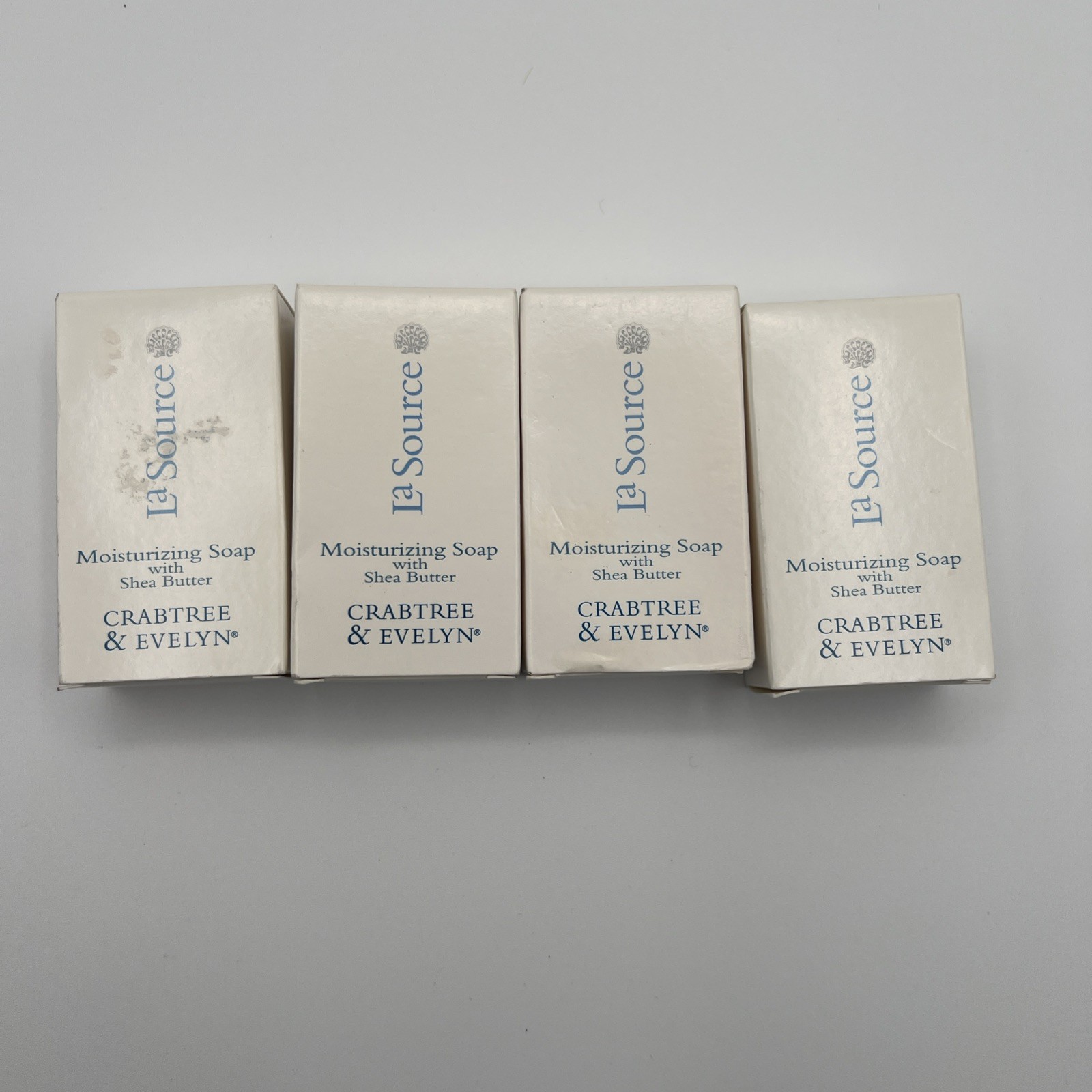Crabtree & Evelyn LA SOURCE Moisturizing Soap Shea Butter Travel Size | Lot of 4
