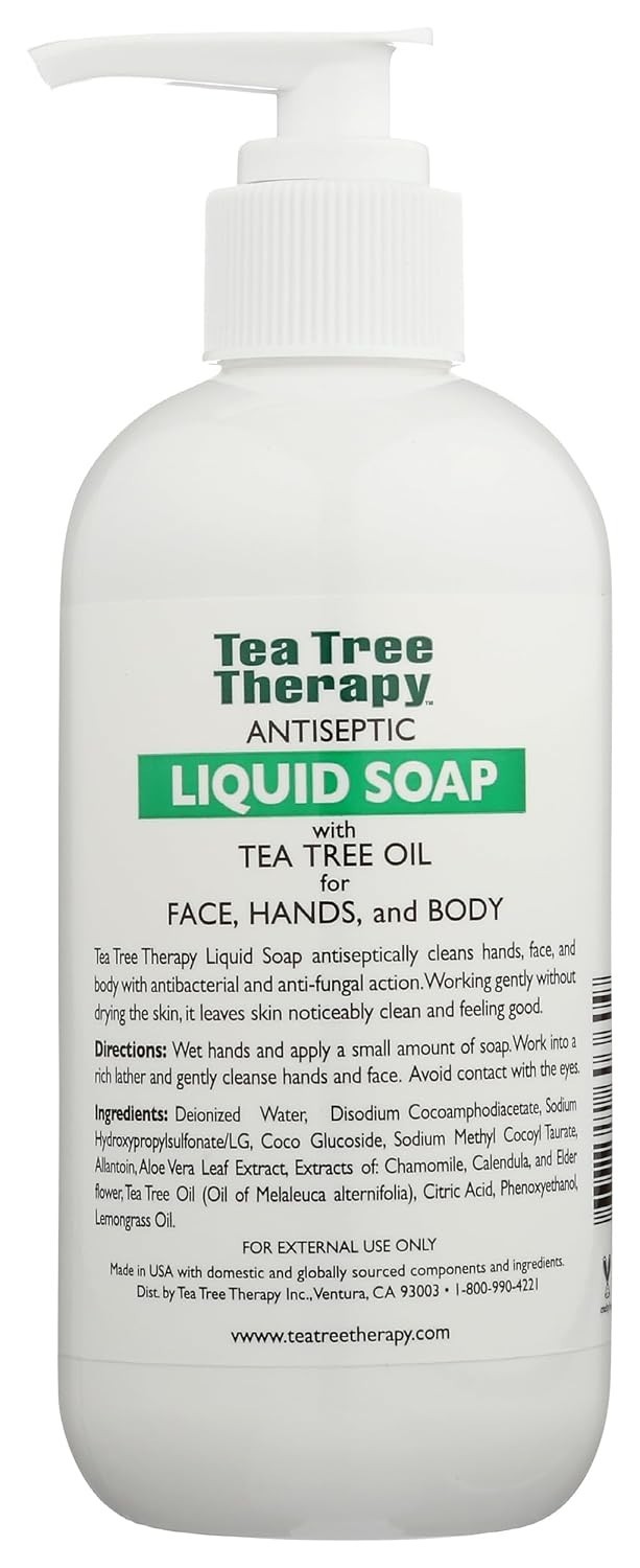 Tea Tree Therapy Antiseptic Liquid Soap With Tea Tree Oil 8 Oz Pump Bottle