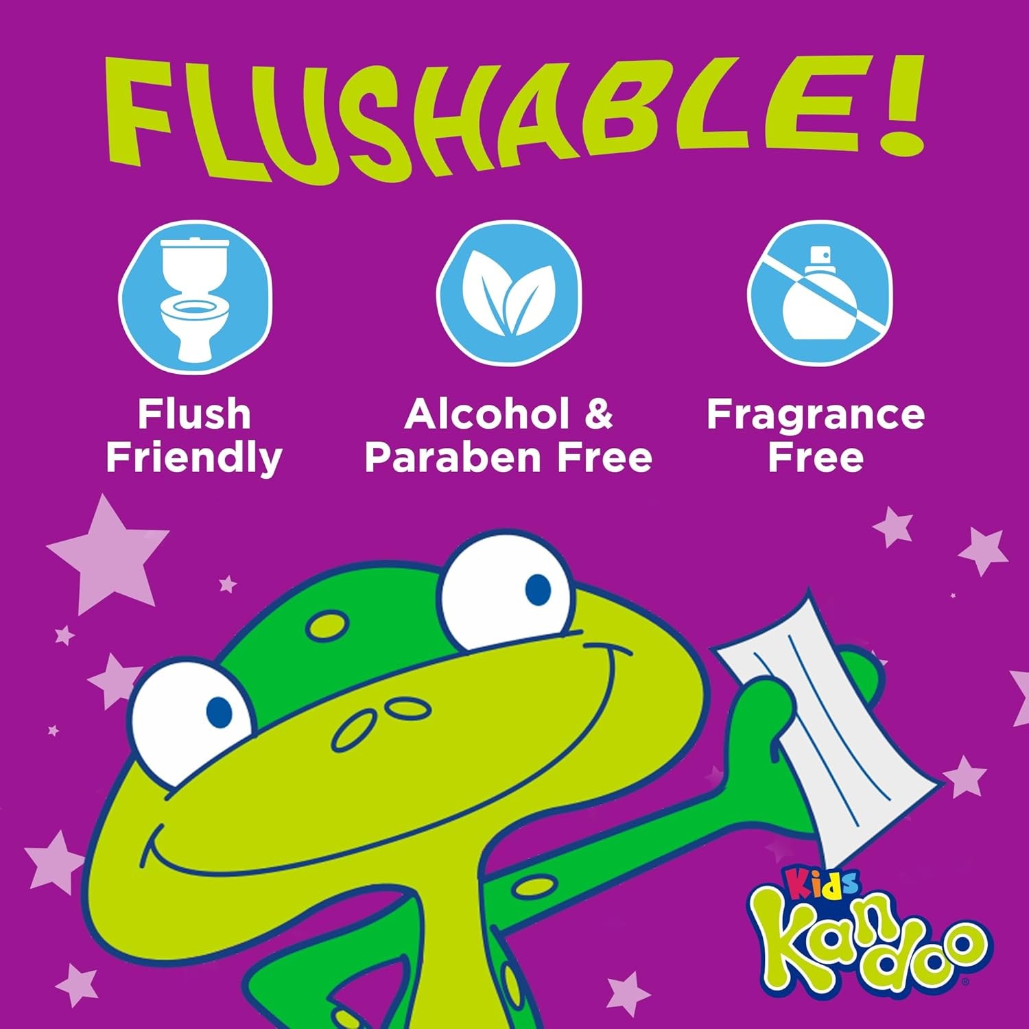 Flushable Wipes for Baby and Kids by Kandoo, Sensitive Unscented…
