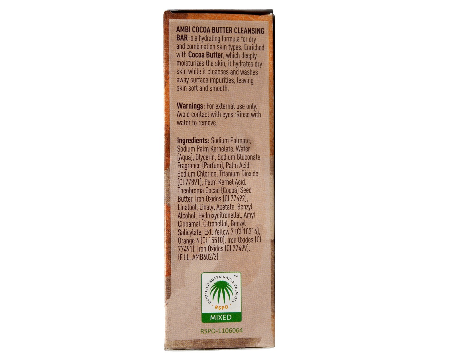 AMBI Cocoa Butter Cleansing Bar Soap – 3.5oz – 5 Pack