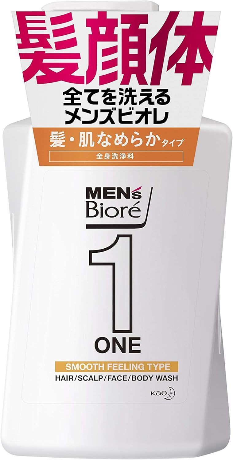 Men’s Biore One ONE All-in-One Whole Body Cleanser Hair and Skin Smooth Type