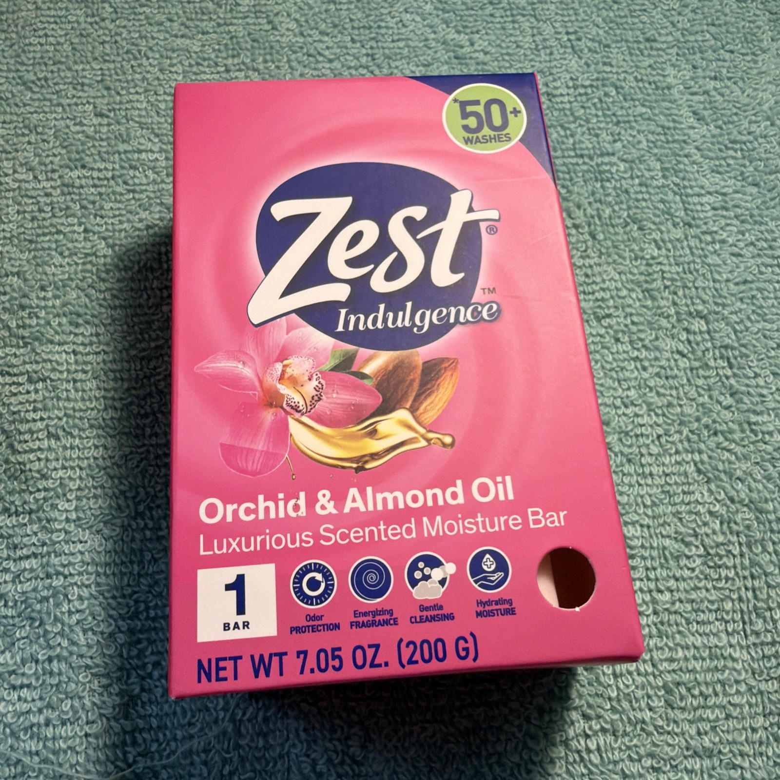 (12) Zest Indulgence Orchid & Almond Oil Luxurious Moisture Bar Soap 7.05 Jumbo