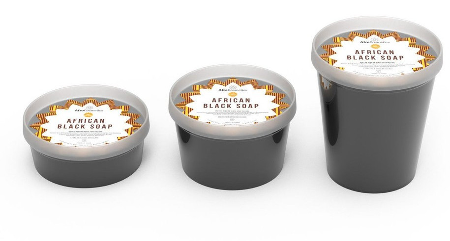 Pure Organic Raw African Black Soap Paste For Body and Face BUY 2 GET 1 FREE