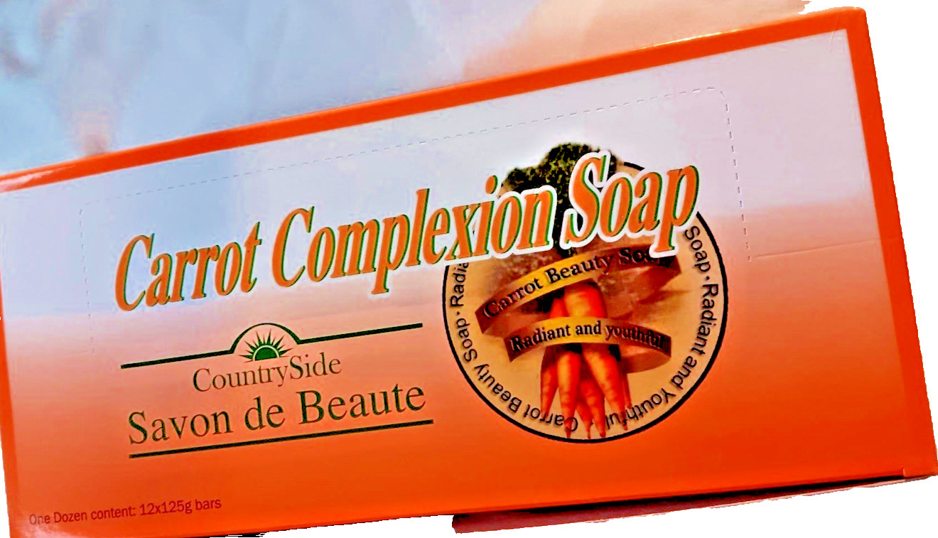 Carrot Complexion Soap pack of 12 Beauty soap orange color $23.75 for the