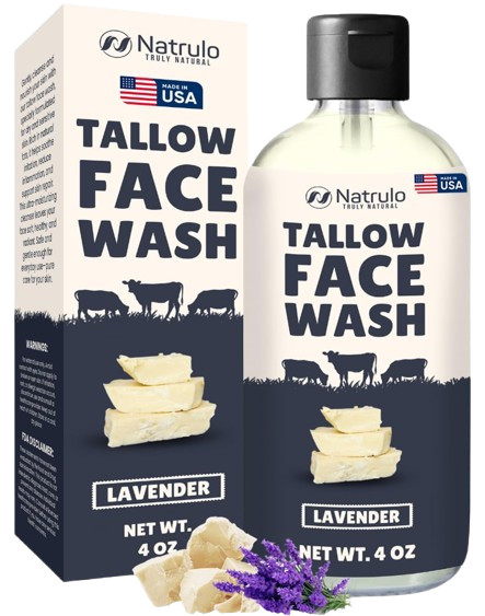 Beef Tallow Soap – All Natural Grass Fed Tallow Face Wash – Moisturizing, Exfoli