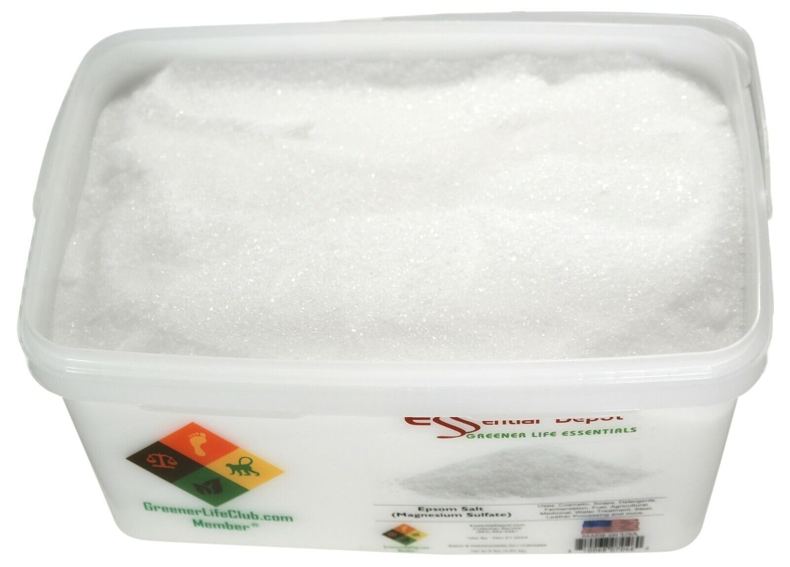 Epsom Salt (Magnesium Sulfate) – 8lb – Greener Life Club Box