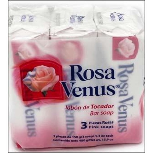 Rosa Venus Pink Soap- 3.5oz (3 PACK)