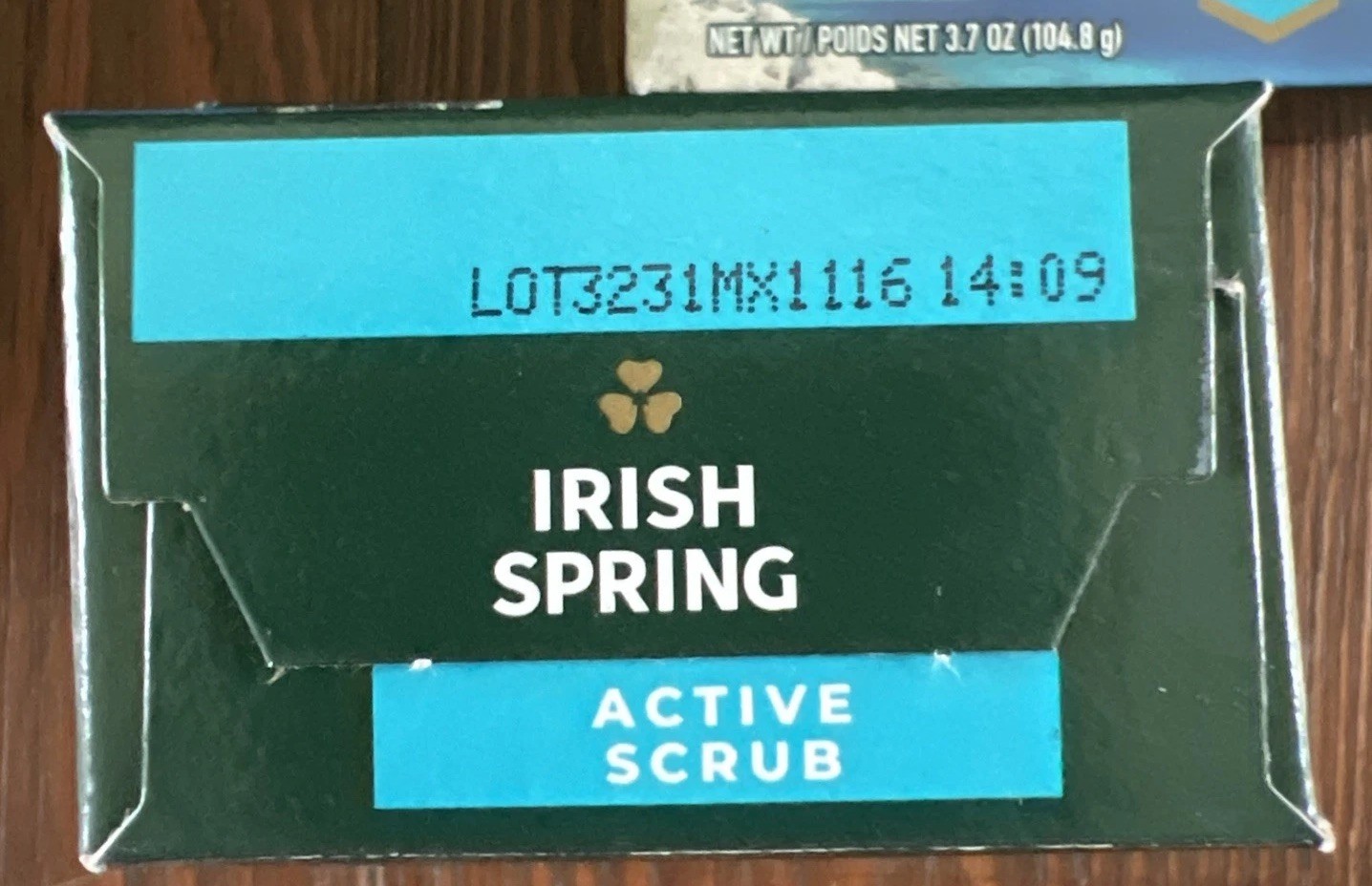 5 New Irish Spring Active Scrub Soap Bars 3.7 ounces Each Deodorant