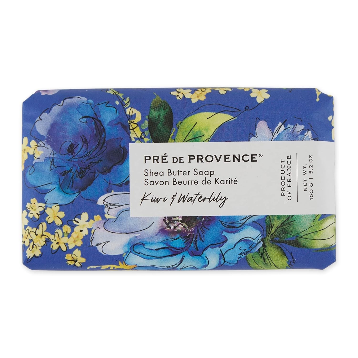 French Artisanal Soap – Kiwi & Waterlily – 150g Pre de Provence