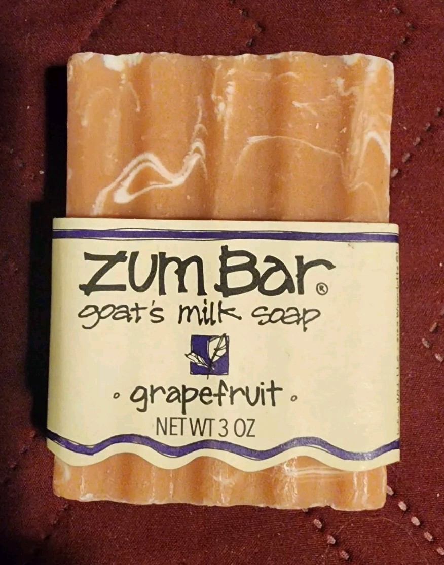 2 Pack Zumbar Goat’s Milk Soap Frankincense & Myrrh 1.5oz Grapefruit 3oz