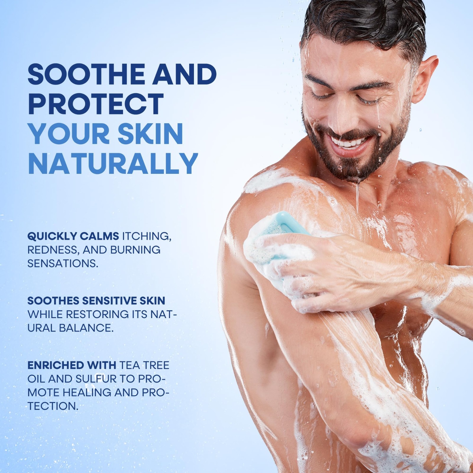 Antifungal Soap with Tea Tree Oil – Soothing Relief for Ringworm, Jock Itch, Ath