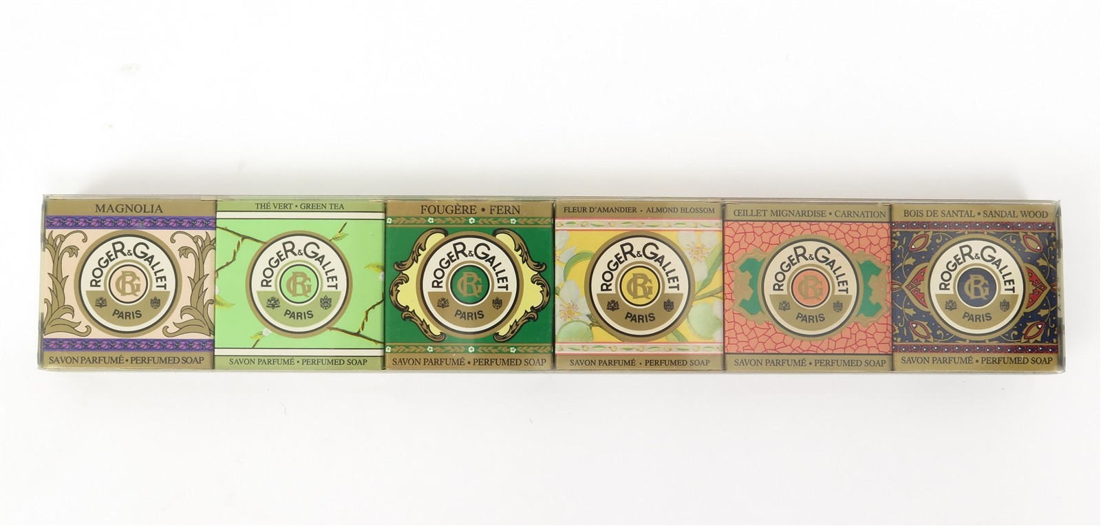 Roger & Gallet Paris 6 Perfumed French Milled Soaps Travel Size 0.9oz NOS in Box