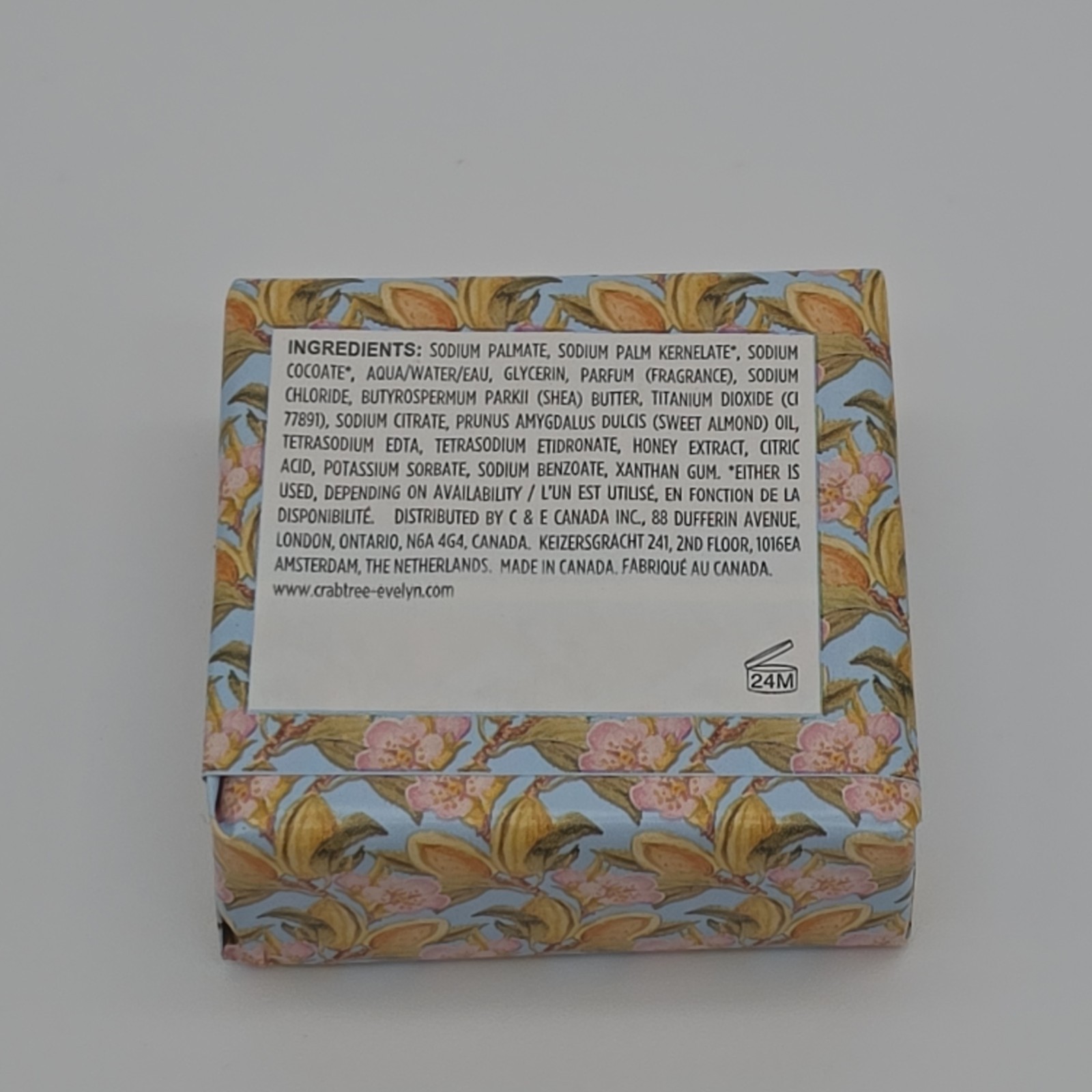 Crabtree & Evelyn Almond and Honey Triple Milled Soap 3.5 oz New