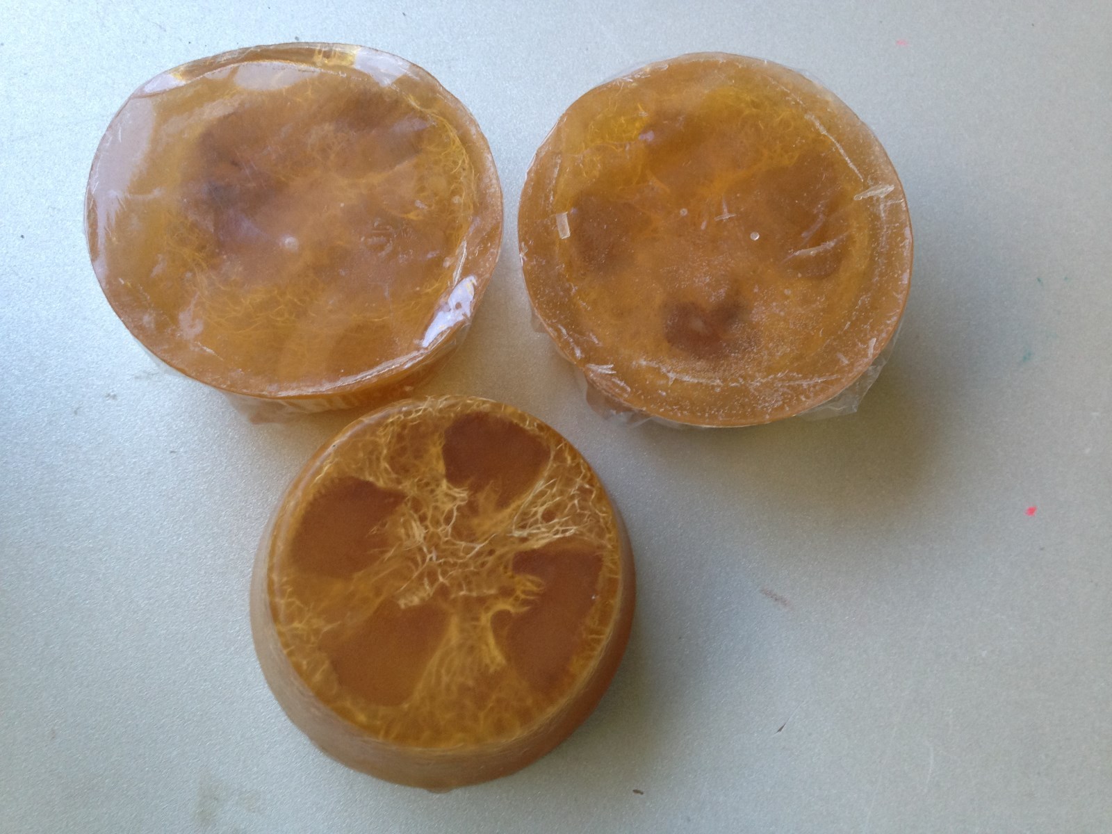Homemade 100% Organic Citrus & Luffa (Loofah) Soap. Excellent natural exfoliator