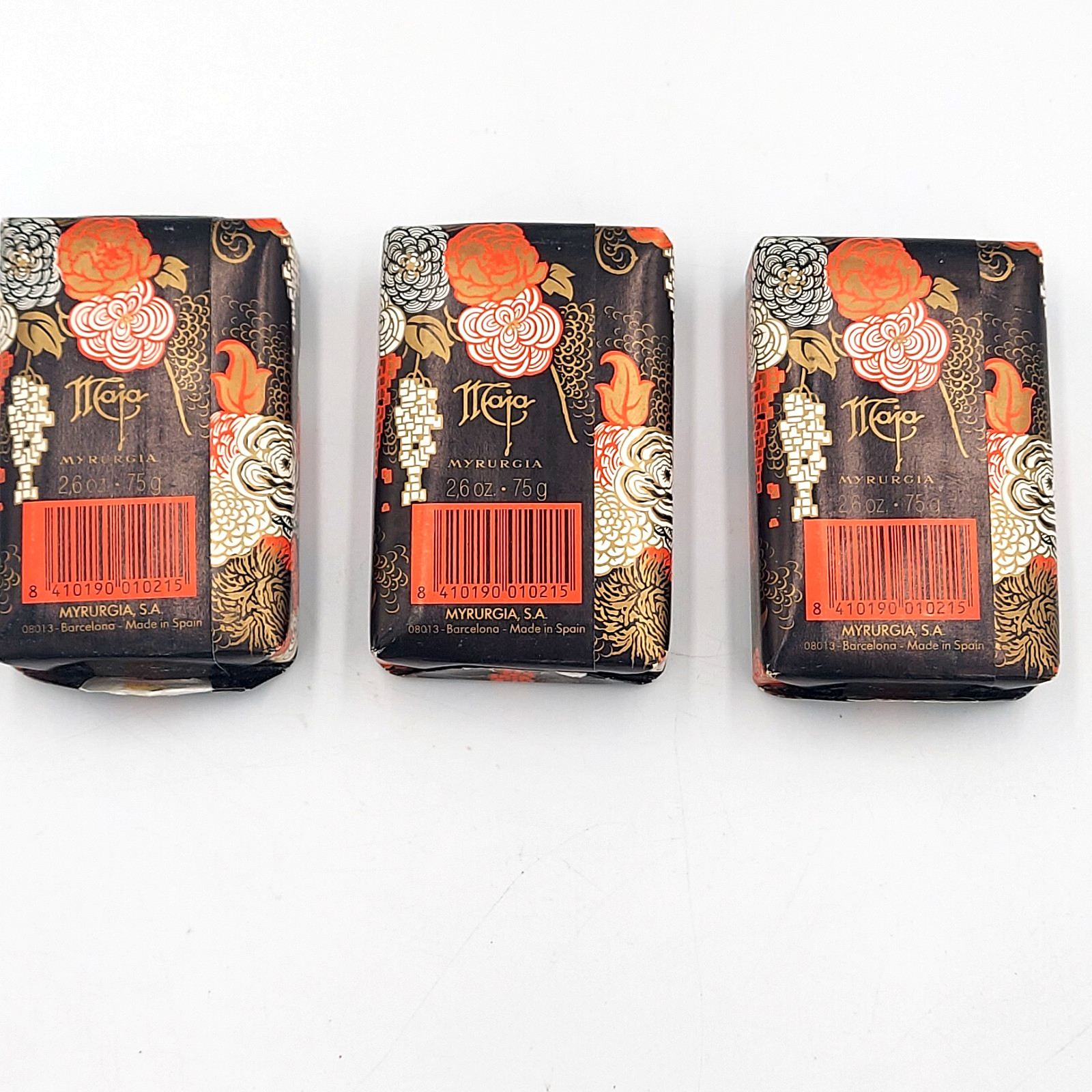Vintage Maja Jabon Savon Soap set of 3 New Bars Perfumed Spain Myrurgia 2.6 oz