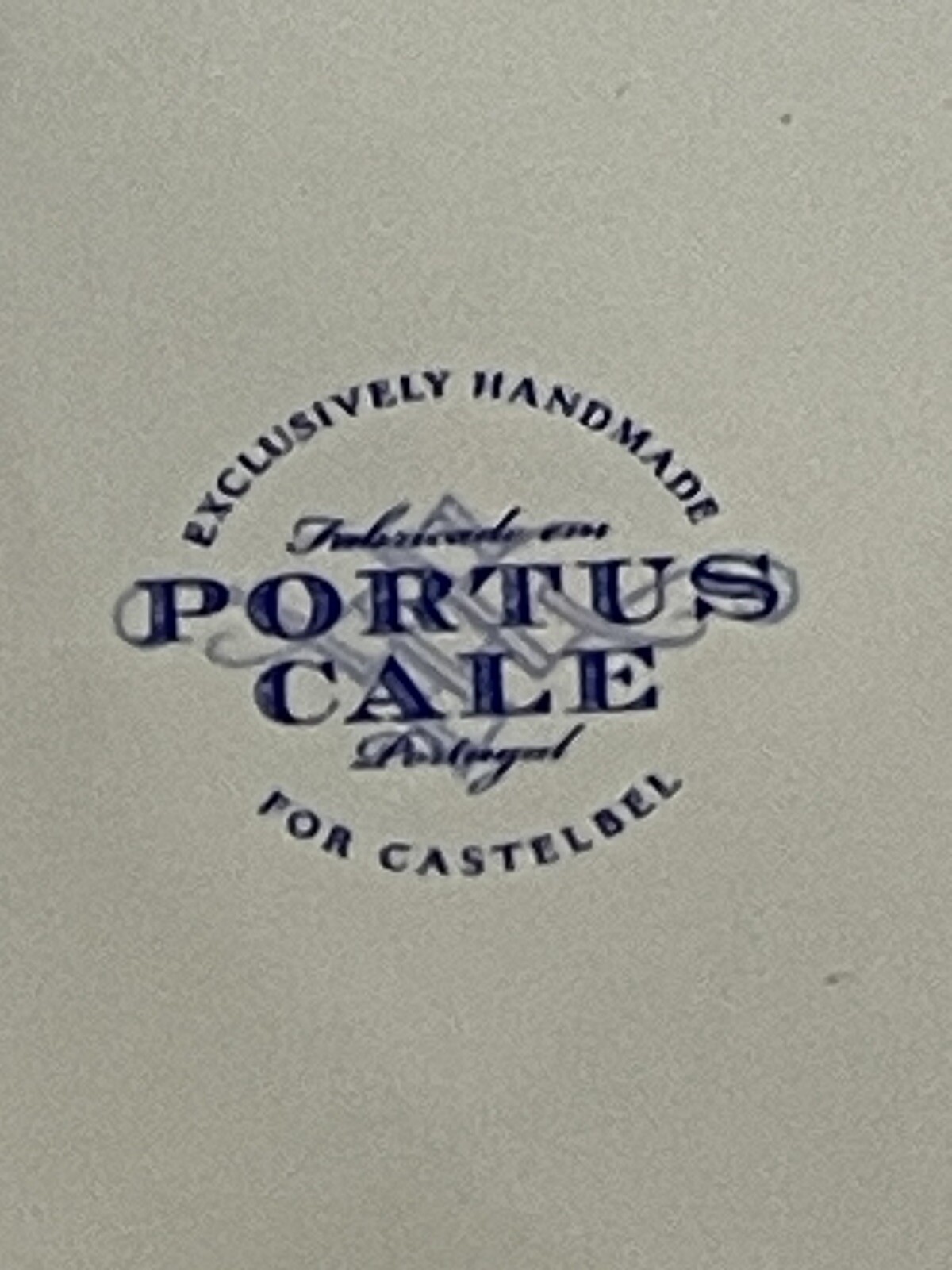 Castelbel Portus Cale Gold and Blue Pink Pepper and Jasmine Soap Dish w/ Lid 4″