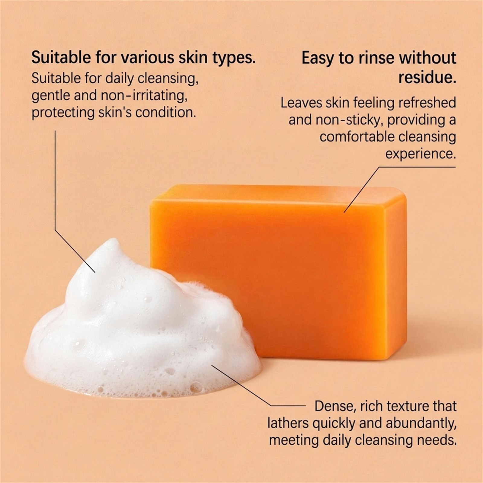 Kojic Acid Turmeric Soap Face And Body Cleanser Soap Gentle Cleansing Refreshing