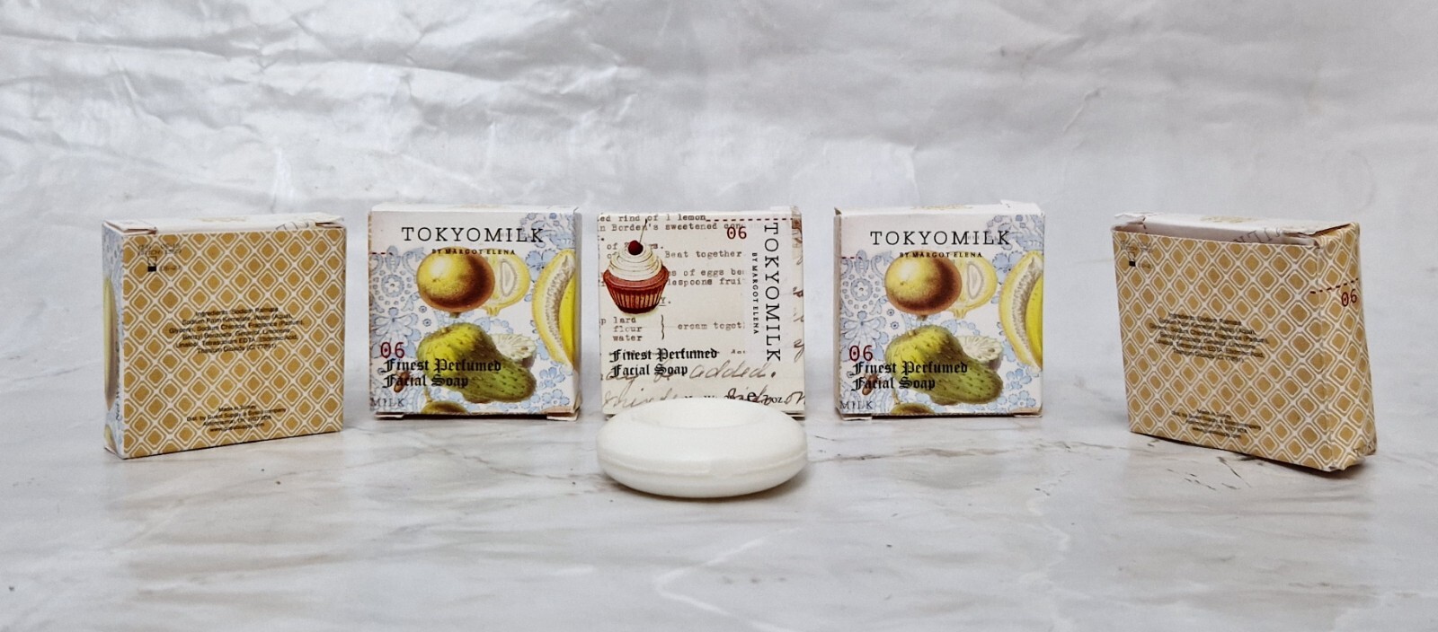 TOKYOMILK By Margo Elena 06 Finest Perfumed Facial Soap 20g 2.1oz BNIB Set Of 5