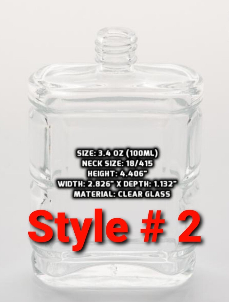 100 ml Refillable Empty Clear Glass Perfume Atomizer Spray Bottle Lot .
