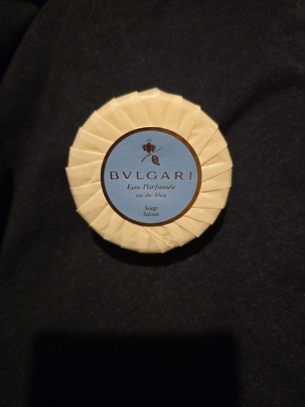 Bvlgari Eau Parfumee au the Bleu Wrapped Soap Savon Luxury Italy Blue Lab