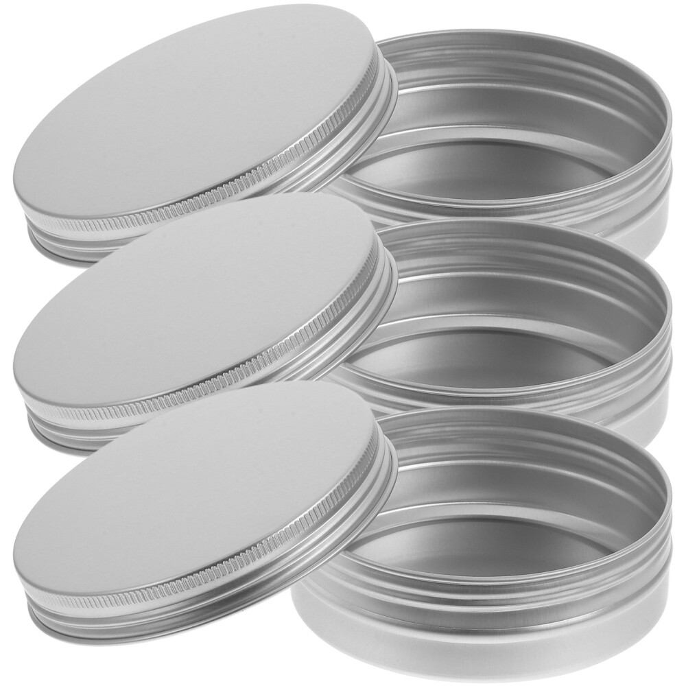 3Pcs Soap Boxes Sink Cases with Lid Soap Trays Housewarming Gifts (Silver)