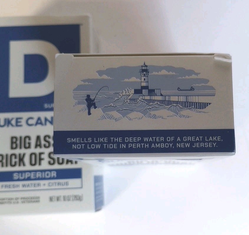 NEW Duke Cannon – Big Ass Brick of Soap Superior – Fresh Water + Citrus – 2 Bars