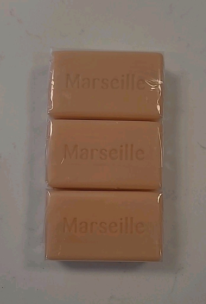 3 Marseille French Soap Bath Body Bar Gentle Cleansing Neutral Scent NEW (B3-F4