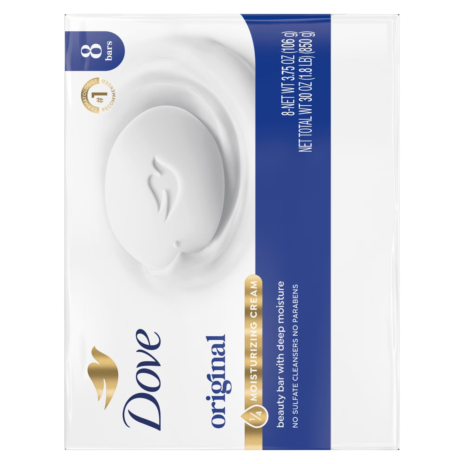 Dove Beauty Bar Original Soap 8 Bars 4-Pack Fast Ship USA