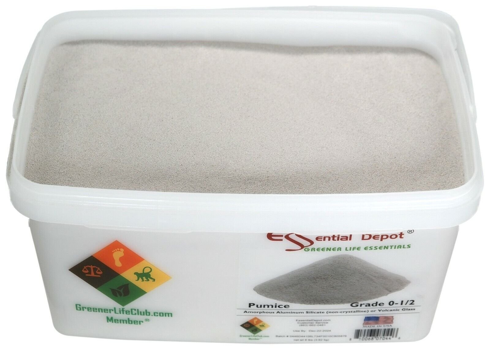 PUMICE – Grade: 0 – 1/2 – 8 LBS – Greener Life Club Box