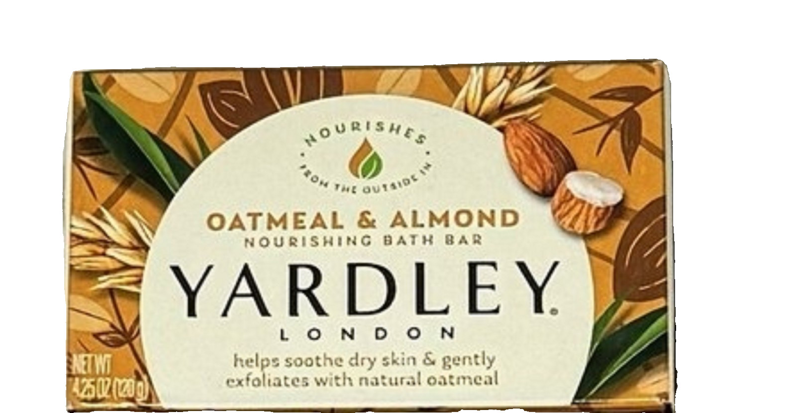 SET OF 1 Yardley Oatmeal and Almond Bar Soap Lardley London Bars 4.25 oz