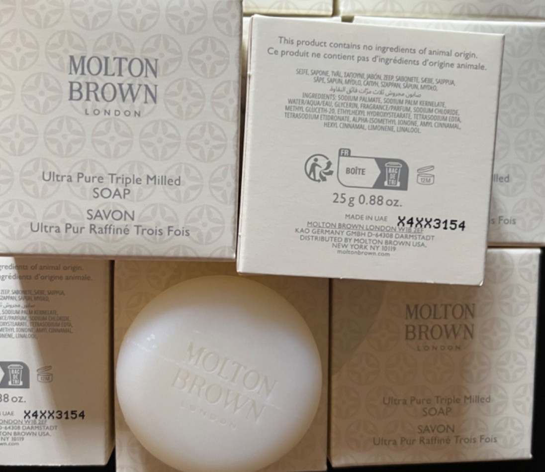 Molton Brown Triple Milled Soap Boxed Mini Size .88oz/25g Set of 8 New