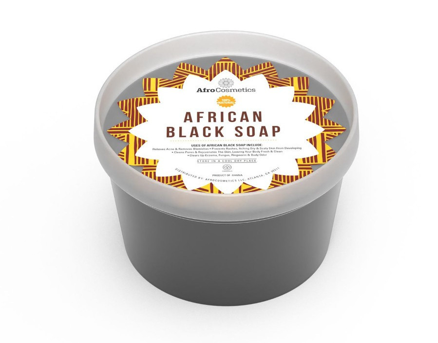 Pure Organic Raw African Black Soap Paste For Body and Face