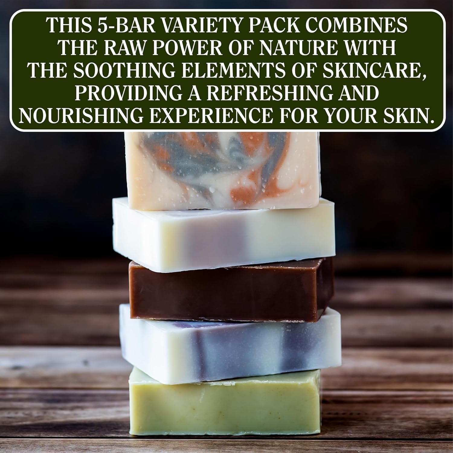 CompassSoap Natural Bar Soap Set – 5 Oz Exfoliating Luxury for All Skin Types