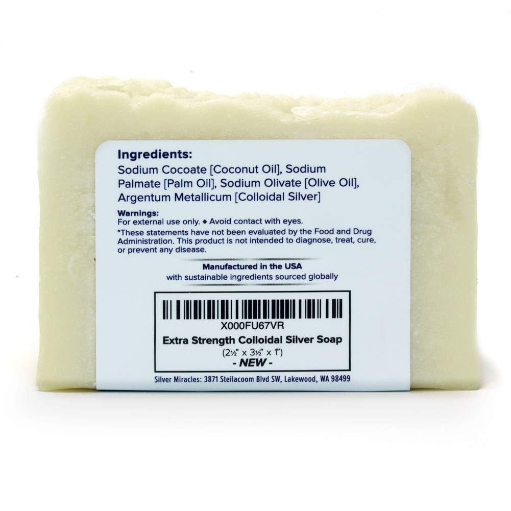 Eco-Friendly Unscented Colloidal Silver Soap – Handmade 7oz for Healthy Skin