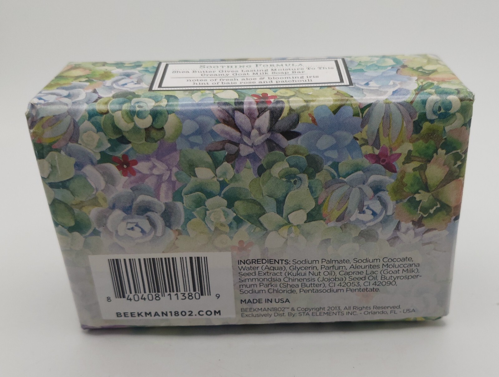 NEW Beekman 1802 Goat Milk Soap Bar “Aloe & Iris “9oz