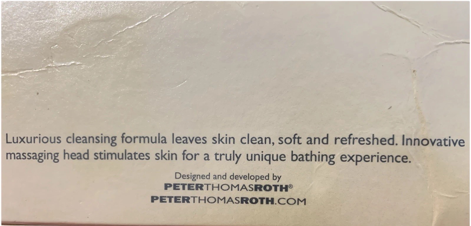 Peter Thomas Roth Massaging Bath Bar 1.23 Oz. Unique Massage Beads Luxurious
