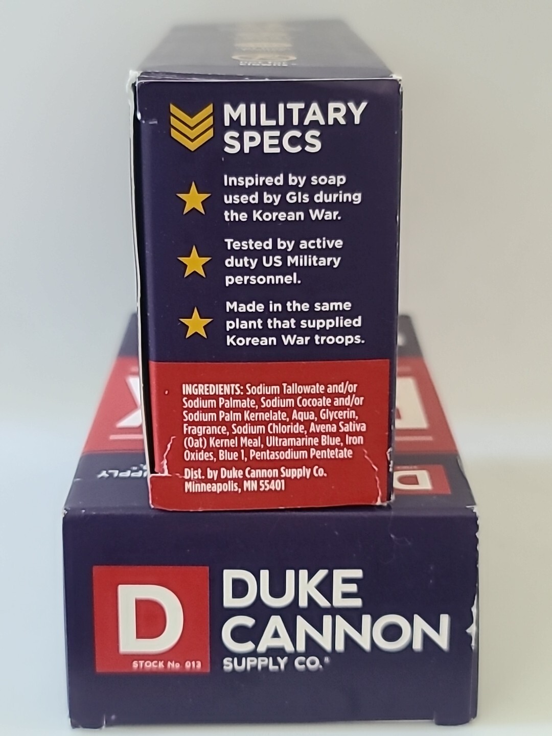 ( 1 ) Duke Cannon Supply Co. Big Ass BRICK of SOAP NAVAL DIPLOMACY 10 oz