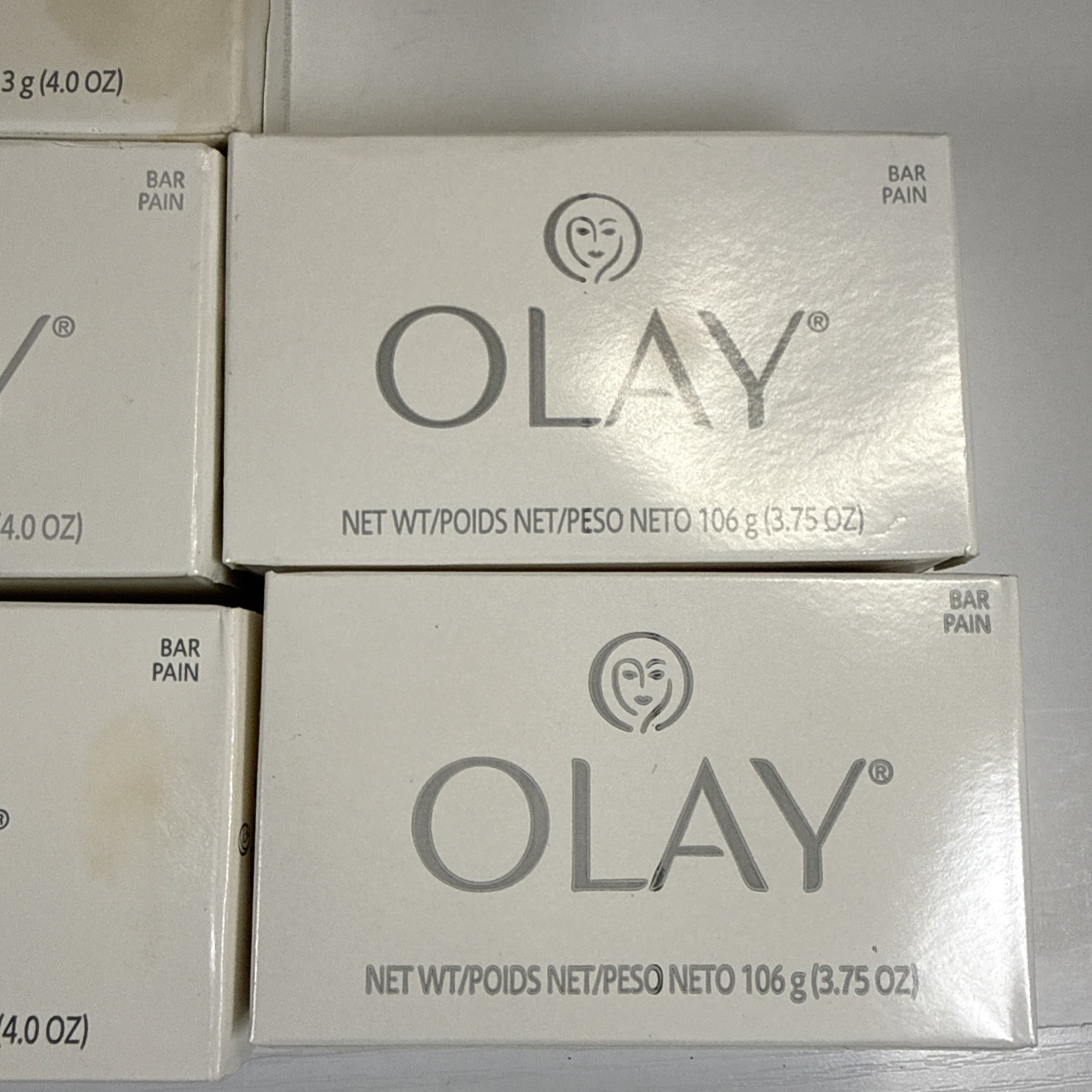 Vintage OLAY Beauty Bar Lot Of 8 NOS Original White 4.0 & 3.75 Oz 1990-2000s USA